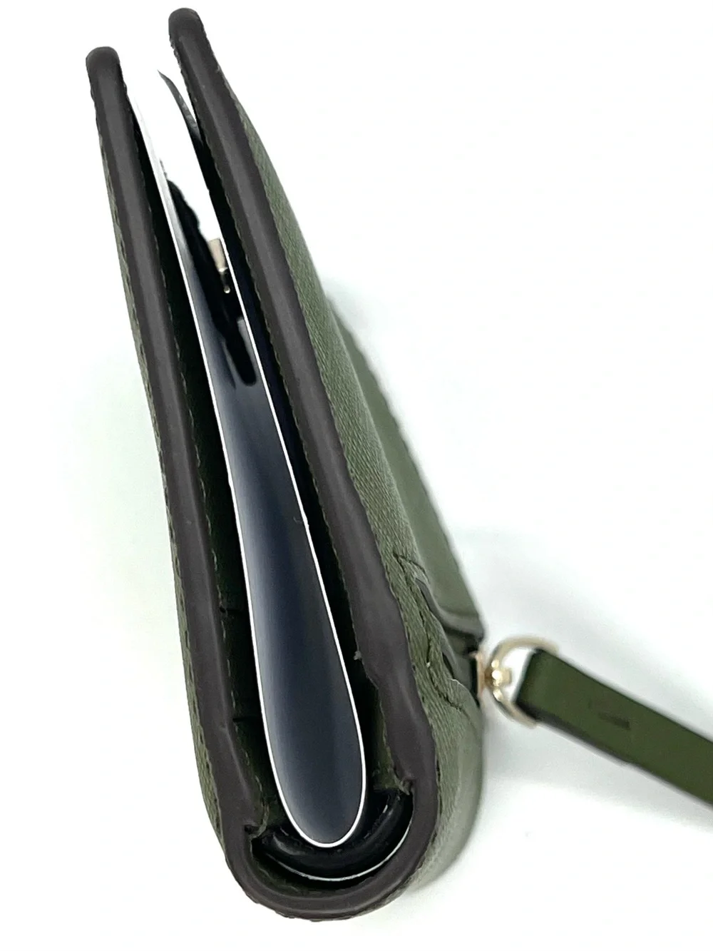 Kate Spade Kayla Small L-Zip Bifold Wallet Sapling Green Leather NWT